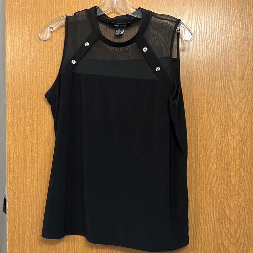 Adele & May Black Tank Top